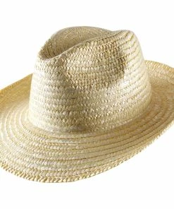Classic Italy Nude Fedora Straw