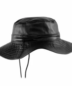 Kangol Faux Leather Rev Bucket -Ivy Cap Sales Store k5312 bk001 3 202203230235101