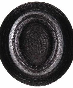 Classic Italy Classic Porkpie Straw -Ivy Cap Sales Store noir3 202006151949132