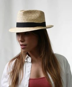 Classic Italy Classic Straw Fedora -Ivy Cap Sales Store paille 202105271139351