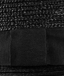 Classic Italy Classic Porkpie Straw -Ivy Cap Sales Store px5985 noir 4 202202161123292