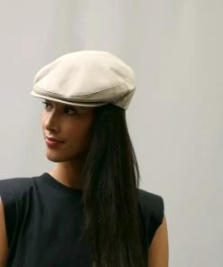 Classic Italy Double Flatcap Chambray -Ivy Cap Sales Store px7451 beige 2 202205130456191