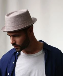 Classic Italy Classic Porkpie Lin -Ivy Cap Sales Store px7485classicporkpielin beige 1 20210602143234