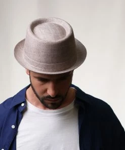 Classic Italy Classic Porkpie Lin -Ivy Cap Sales Store px7485classicporkpielin beige 2 202106021432341