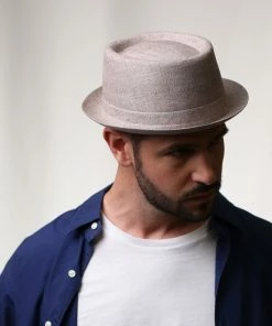 Classic Italy Classic Porkpie Lin -Ivy Cap Sales Store px7485classicporkpielin beige 3 202106021432342