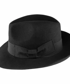 Classic Italy Heritage Fedora -Ivy Cap Sales Store px7835cirillo noir 2 202111021645091
