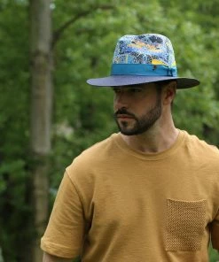 Alfonso DEste Luciano Panama -Ivy Cap Sales Store px8094 bleu homme 2 202205101345242
